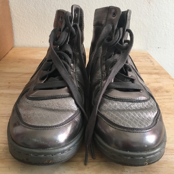 silver nike high tops